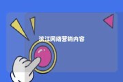 滨江网络营销内容 