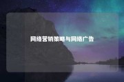 网络营销策略与网络广告 