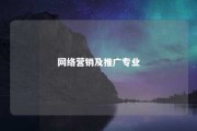 网络营销及推广专业 