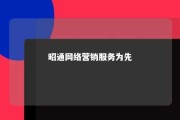 昭通网络营销服务为先 