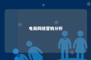 电商网络营销分析 