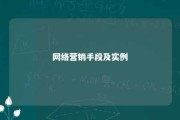 网络营销手段及实例 