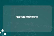 特斯拉网络营销特点 