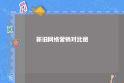 新旧网络营销对比图 