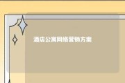 酒店公寓网络营销方案 