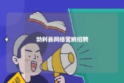 勃利县网络营销招聘 