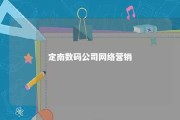 定南数码公司网络营销 