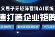 文思子牙矩阵营销AI系统：提升短视频全域营销效能高效引流与精准获客