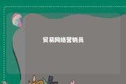 贸易网络营销员 