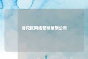 普陀区网络营销策划公司 