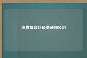 德庆智能化网络营销公司 