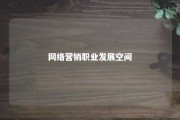 网络营销职业发展空间 