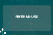 网络营销农村化问题 