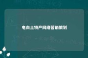 电白土特产网络营销策划 