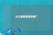 大方县网络营销推广 