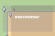 西城整合网络营销推广 