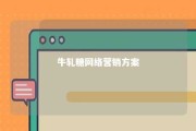 牛轧糖网络营销方案 