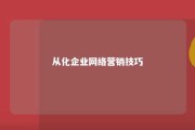 从化企业网络营销技巧 