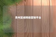 贵州装修网络营销平台 