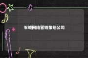 石城网络营销策划公司 