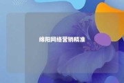 绵阳网络营销精准 