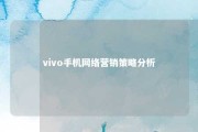 vivo手机网络营销策略分析 