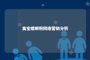 臭宝螺蛳粉网络营销分析 