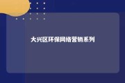 大兴区环保网络营销系列 