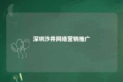 深圳沙井网络营销推广 