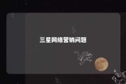 三星网络营销问题 