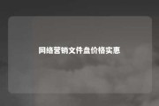 网络营销文件盘价格实惠 