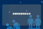 安顺网络营销排名榜 