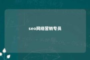 seo网络营销专员 