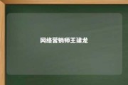 网络营销师王建龙 