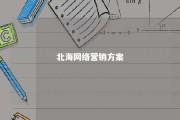 北海网络营销方案 