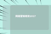 网络营销现状2017 