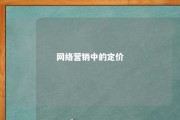 网络营销中的定价 