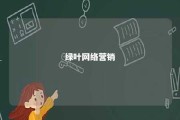 绿叶网络营销 