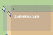 宜兴网络营销文化案例 