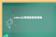 valve公司网络营销策略 