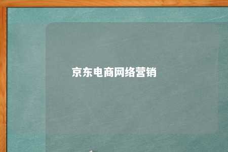 京东电商网络营销