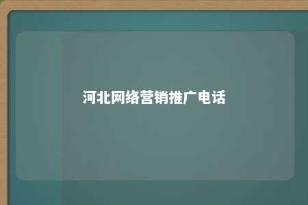 河北网络营销推广电话