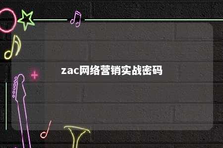 zac网络营销实战密码