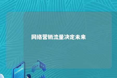 网络营销流量决定未来