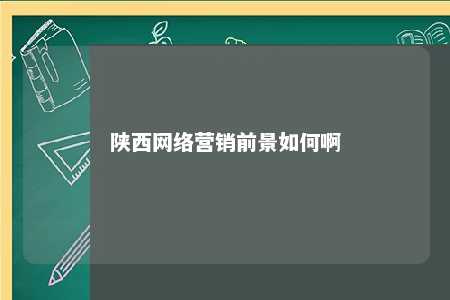 陕西网络营销前景如何啊