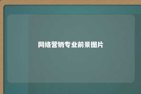 网络营销专业前景图片