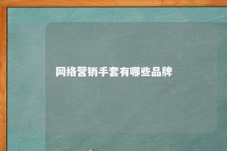 网络营销手套有哪些品牌