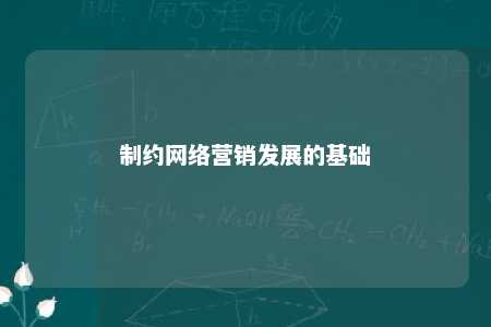 制约网络营销发展的基础