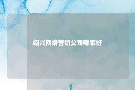 绍兴网络营销公司哪家好