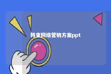 韩束网络营销方案ppt